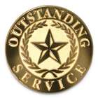 Outstanding Service Lapel Pin