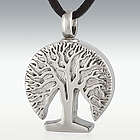 Tree of Life Engravable Stainless Steel Cremation Necklace