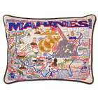 US Marine Corp Embroidered Throw Pillow