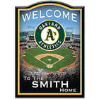 Oakland Athletics Personalized Family Welcome Sign