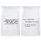 Southern Girls Quote Flour Sack Dish Towels