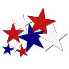Assorted Patriotic Star Cutouts