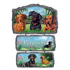 Personalized Dachshund Art Welcome Sign