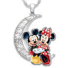 I Love You to the Moon and Back Mickey and Minnie Mouse Pendant