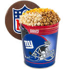 3 Gallons of Popcorn in New York Giants Tin