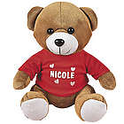Plush Bear with Personalized Red T-Shirt