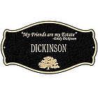 Family Name Plaque with quote about friends