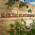 Wet Our Plants Whimsical Garden Sign
