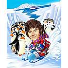 Snowmobiling Caricature Print from Photo