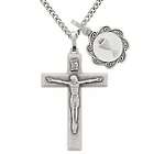 Communion Chalice Charm & Crucifix Pendant Necklace