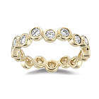 0.56 Ct Diamond Stack Band Ring in 14K Gold