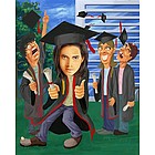Commencement-Graduation Caricature from Photo