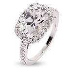 Oval Cut Pave CZ Right Hand Ring