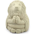 Meditating Buddha Lion Garden Statue