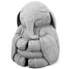 Meditating Buddha Elephant Garden Sculpture