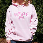 Personalized Breast Cancer Hope Awareness Hooded Sweatshirt