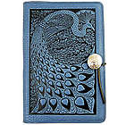Peacock Design Handmade Leather Journal