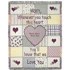 Personalized Mother Patchwork Heart Throw