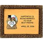 Married Couple Bear on Personalized Plaque