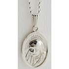 Sterling Silver Mother Teresa of Calcutta Medal with Chain