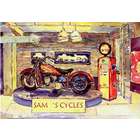 Personalized Motorcycle Shoppe Art Print