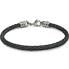 Black Titanium Cable Bracelet