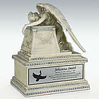Weeping Angel Medium Cremation Urn with Engravable Plaque