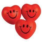 Smiley Face Heart-Shaped Stress Balls