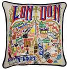 Hand Embroidered London Pillow