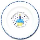 Personalized 1st Birthday Cupcake Signature Plate