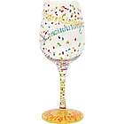 Congratulations Confetti Wine Glass
