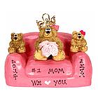 We Love You Mom and Family Bears in Love Seat