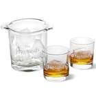 Personalized Small Ice Bucket and 2 Lowball Glasses
