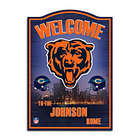 Personalized Chicago Bears Welcome Wall Sign