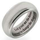 Stainless Steel Serenity Prayer Ring