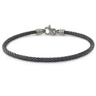 Ladies 3mm Black Titanium Cable Bracelet