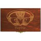 Personalized Claddagh Linden Wood Box