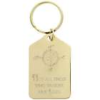 Engraved Not All Who Wander Are Lost Keychain