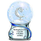 Daughter in Law Musical Glitter Globe with Swarovski Crystal