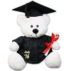 Personalized White Graduation Teddy Bear
