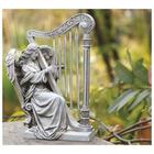 Garden Angel with Harp Chimes