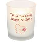 Personalized Fall Wedding Votive Holders