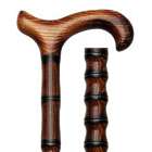 Scorched Maple Derby Walking Cane
