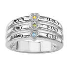 Personalized Mother's Ring with Cubic Zirconia Birthstones