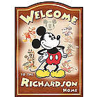 Personalized 1920s Mickey Mouse Welcome Sign