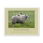Help Others Sheep and Dog Personalized Fine Art Print