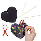 Magic Color Scratch Heart Art Project