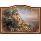Personalized God Bless All Who Enter Welcome Sign