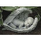 Sleeping Baby in Wings Garden Figure
