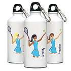 Personalized Go Girl Tennis Water Bottle